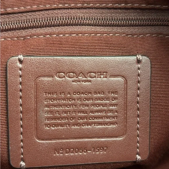 Small Marlon Coach Shoulder Bag Taupe - Picture 3 of 10